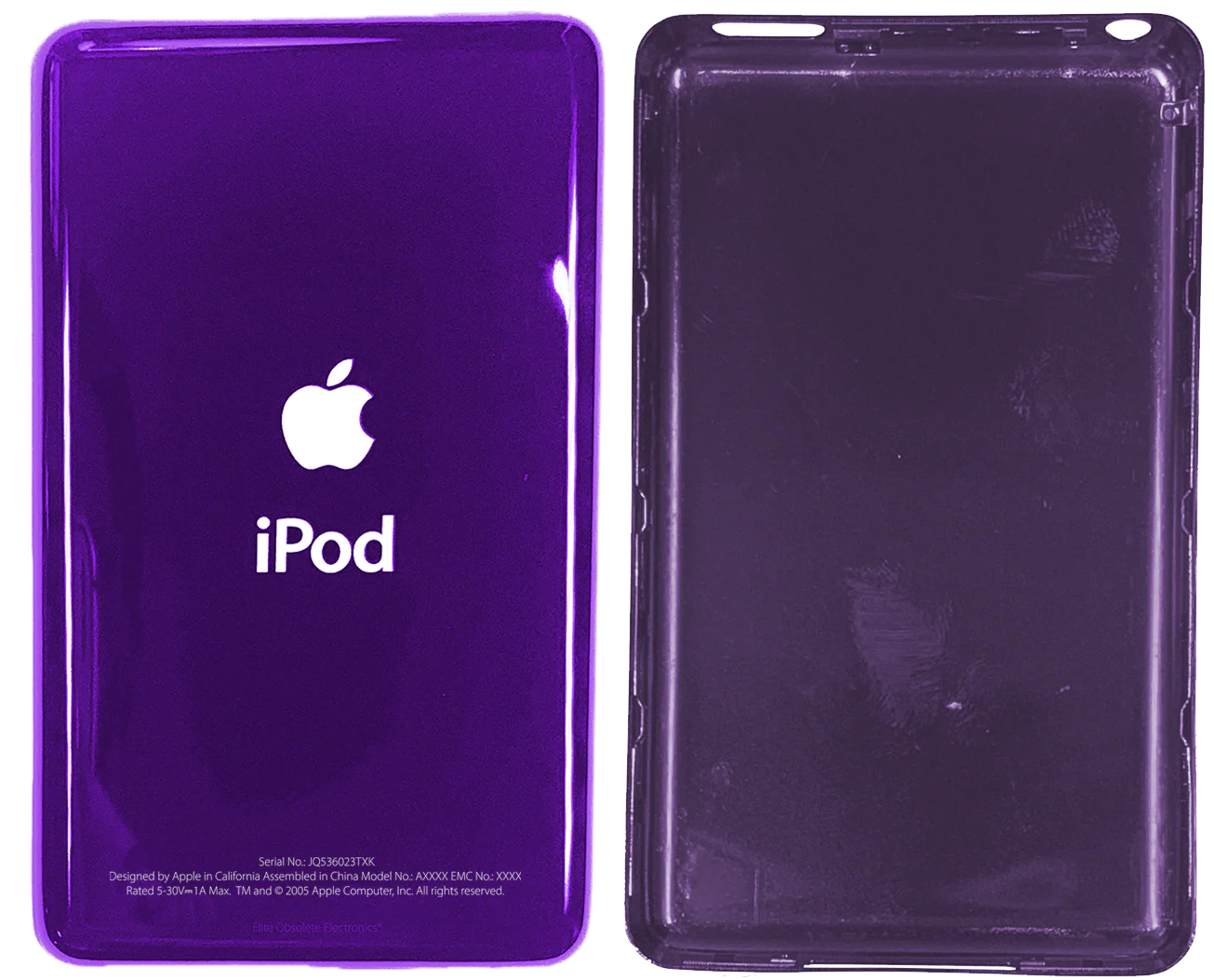 Thin Midnight Purple Universal Backplate for Apple iPod Video 5th 5.5 A1136 & iPod Classic 6th 7th A1238 - Image 2