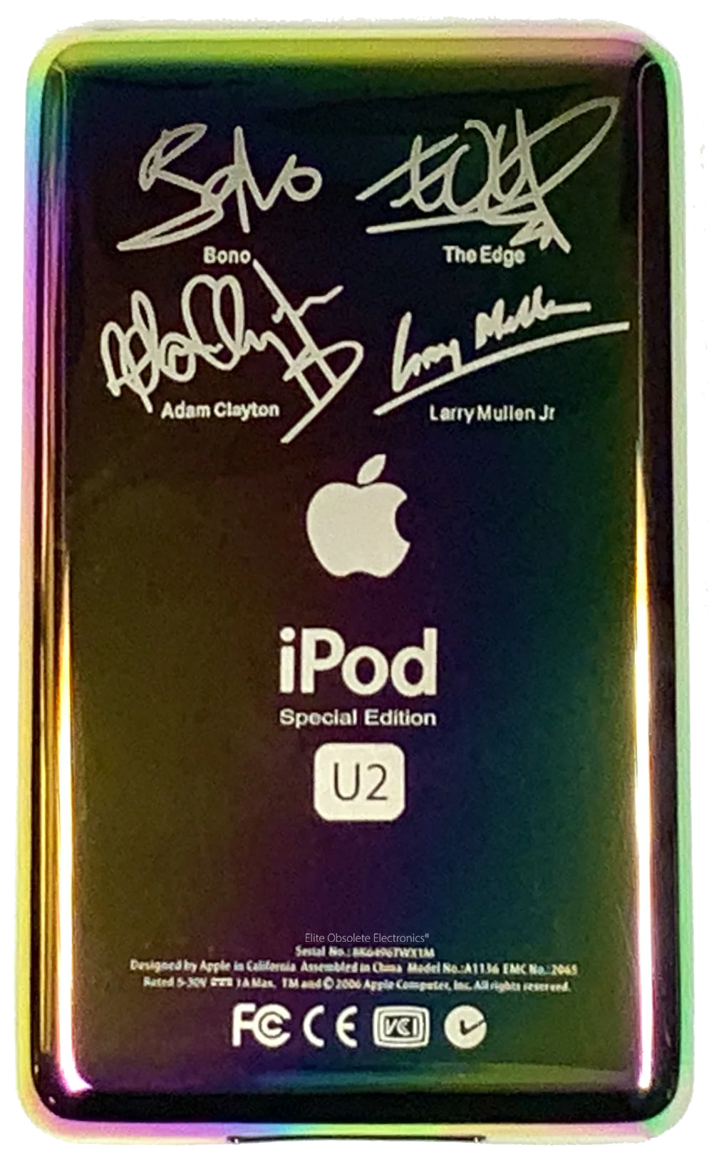 Thin Rainbow U2 Special Edition Backplate for Apple iPod Video 5th 5.5 A1136 & iPod Classic 6th 7th A1238