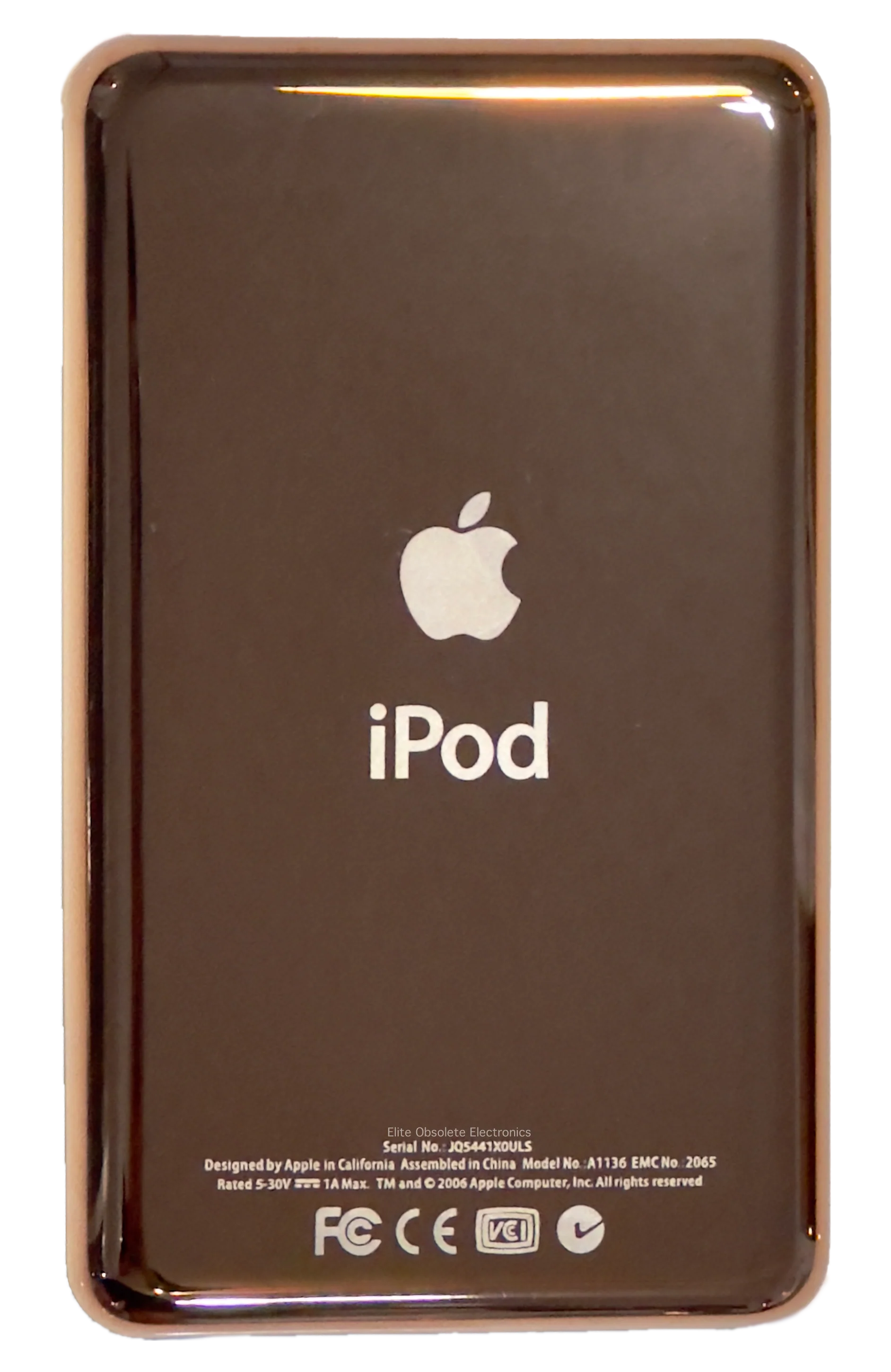 Thick Rose Gold Pink Universal Backplate for Apple iPod Video 5th 5.5 Enhanced A1136 & iPod Classic 6th 7th A1238