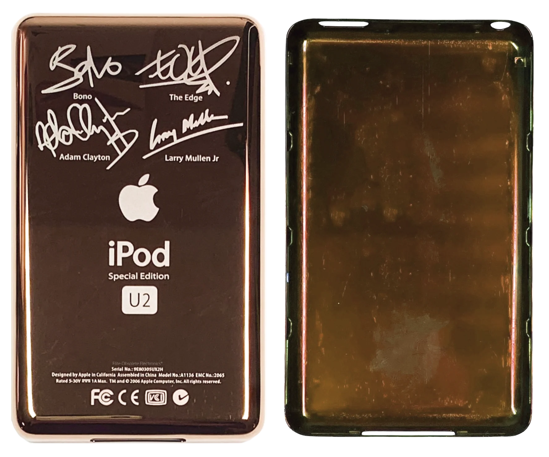 Thick Rose Gold U2 Special Edition Backplate for Apple iPod Video 5th 5.5 Enhanced A1136 & iPod Classic 6th 7th A1238 - Image 2