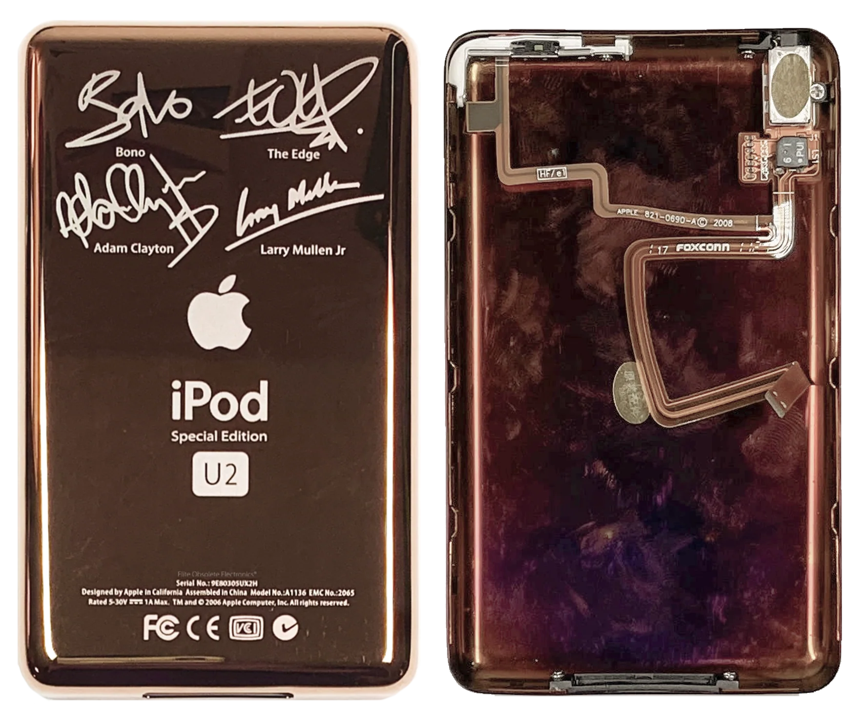 Thick Rose Gold U2 Special Edition Backplate for Apple iPod Video 5th 5.5 Enhanced A1136 & iPod Classic 6th 7th A1238 - Image 3