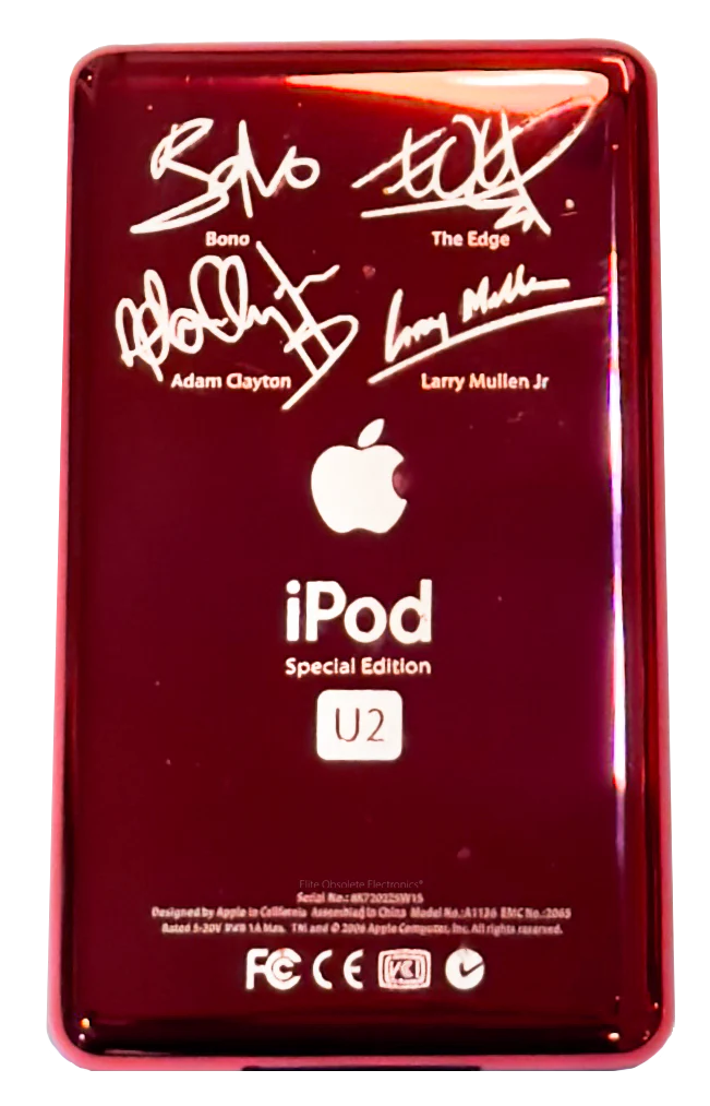 Thick Sangria Red U2 Special Edition Backplate for Apple iPod Classic 6th 7th & iPod Video 5th 5.5 Enhanced