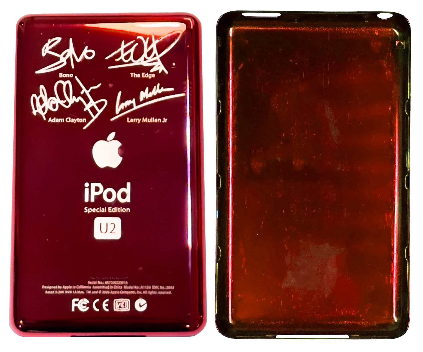 Thin Sangria Red U2 Special Edition Backplate for Apple iPod Classic 6th 7th & iPod Video 5th 5.5 Enhanced - Image 2