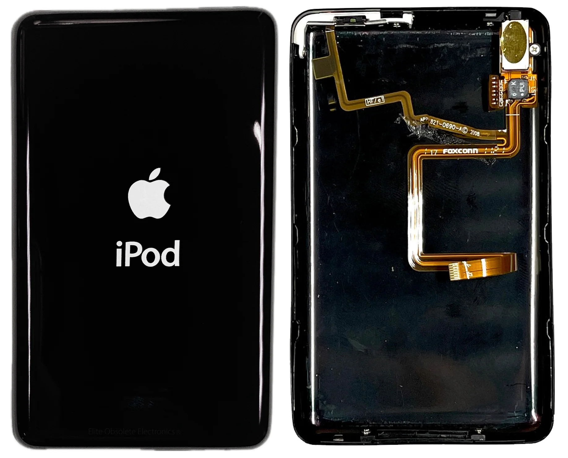 Thin Fully Universal Black Backplate for Apple iPod Video 5th 5.5 A1136 & iPod Classic 6th 7th A1238 - Image 3