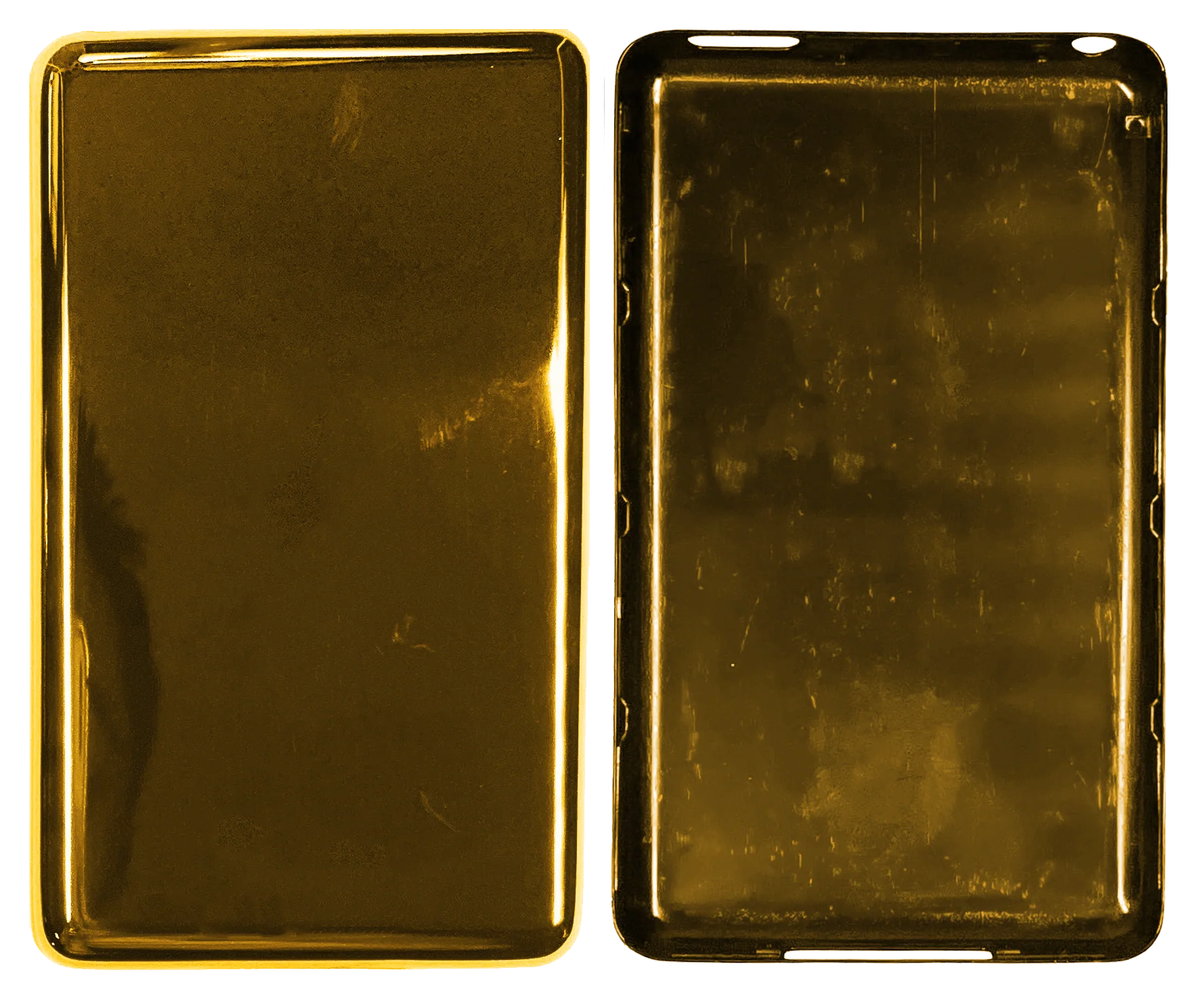 Thick Gold Fully Blank Backplate for Apple iPod Video 5th 5.5 Enhanced A1136 & iPod Classic 6th 7th A1238 - Image 2