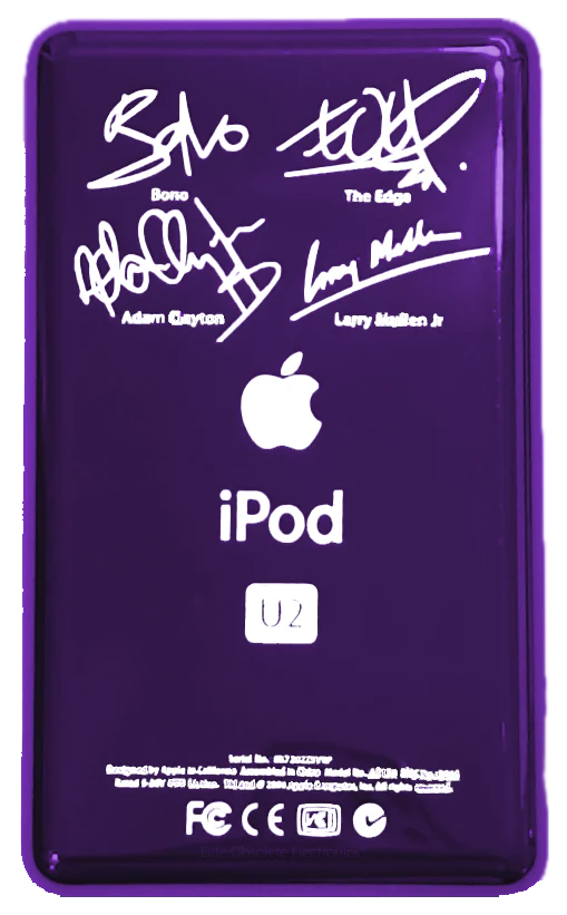 Thin Midnight Purple U2 Special Edition Backplate for Apple iPod Video 5th 5.5 A1136 & iPod Classic 6th 7th A1238