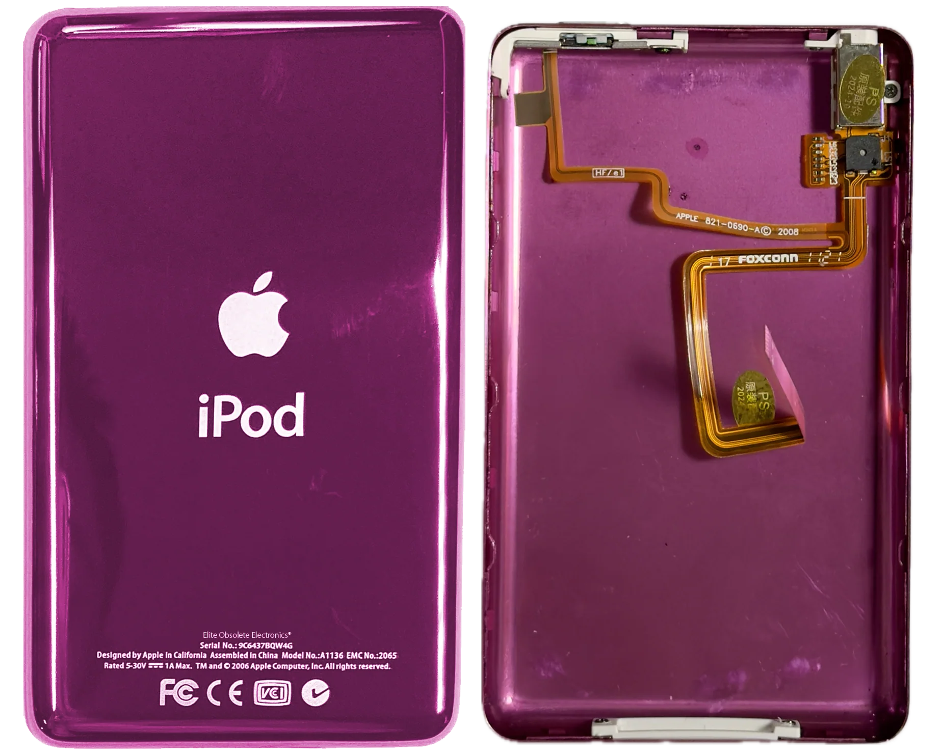 Thick Hyper Pink Universal Backplate for Apple iPod Video 5th 5.5 Enhanced A1136 & iPod Classic 6th 7th A1238 - Image 3