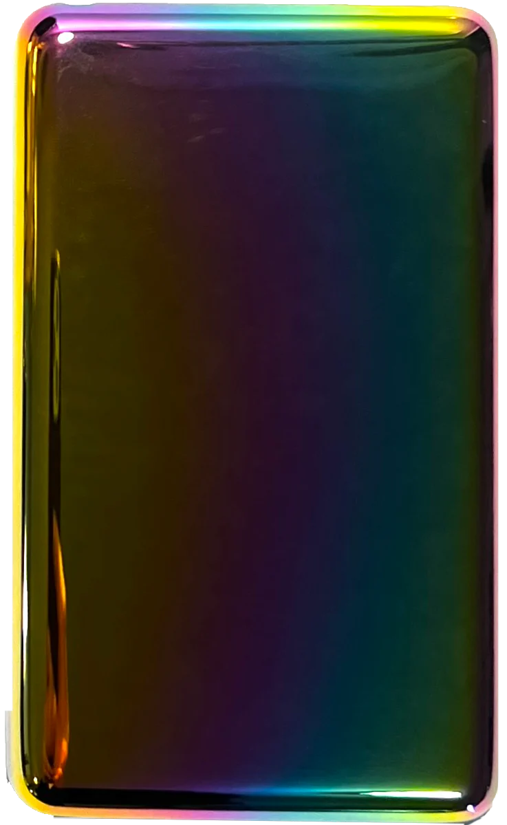 Thin Rainbow Fully Blank Backplate for Apple iPod Video 5th 5.5 Enhanced A1136 & iPod Classic 6th 7th A1238