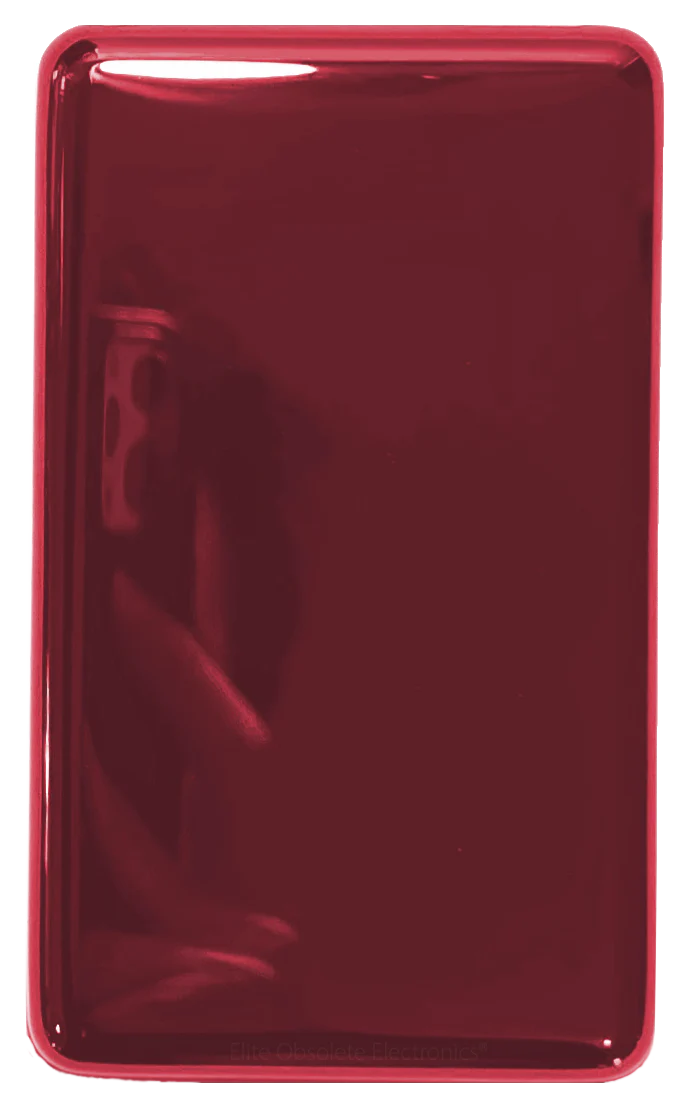 Thin Sangria Red Fully Blank Backplate for iPod Video 5th 5.5 Enhanced A1136 & Apple iPod Classic 6th 7th A1238