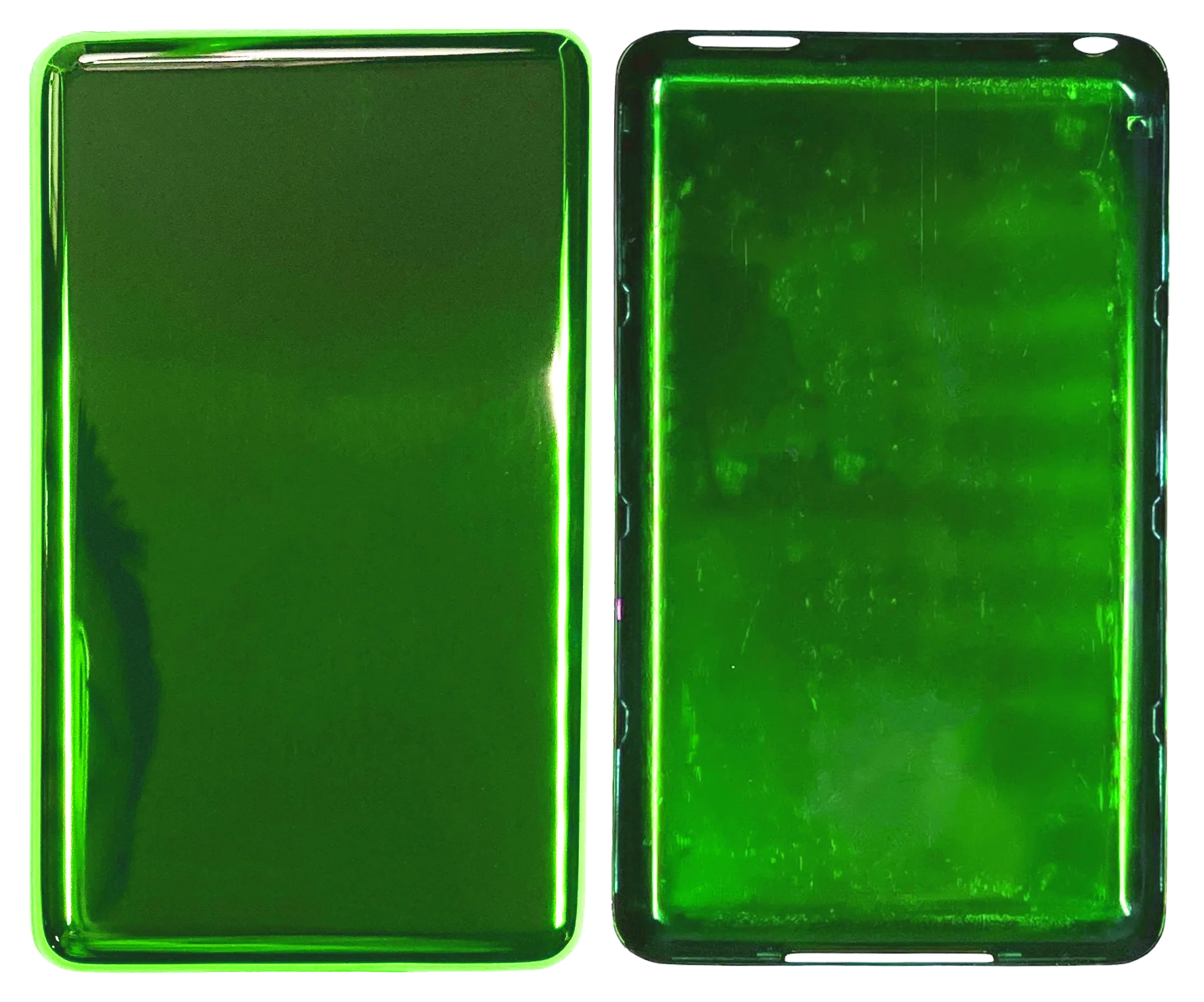 Thin Toxic Green Fully Blank Backplate for iPod Video 5th 5.5 Enhanced & Apple iPod Classic 6th 7th - Image 2