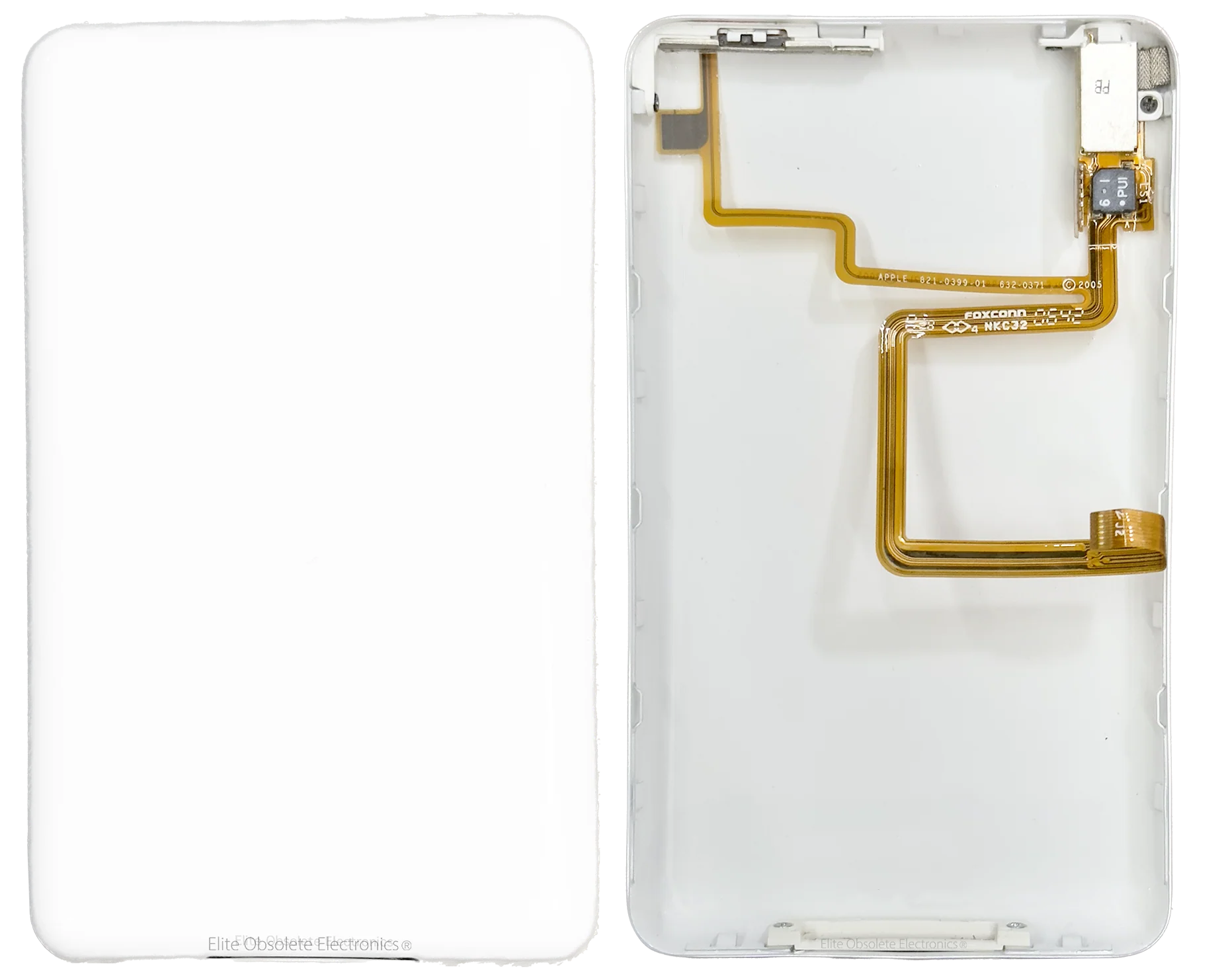 Thin White Fully Blank Matte Backplate for Apple iPod Video 5th 5.5 A1136 & iPod Classic 6th 7th A1238 - Image 3