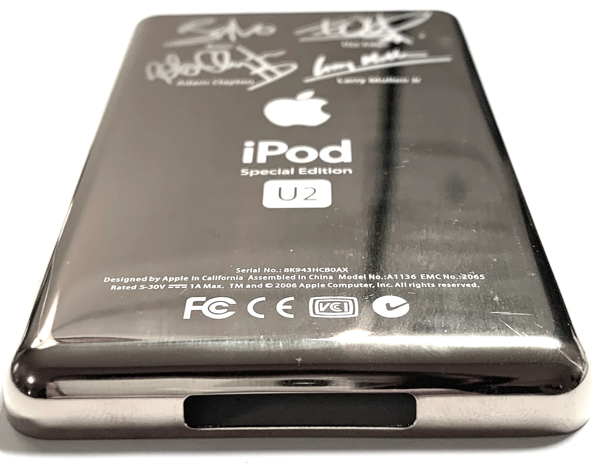 Thin U2 Special Edition Silver Backplate for Apple iPod Video 5th 5.5 A1136 & iPod Classic 6th 7th A1238 - Image 2
