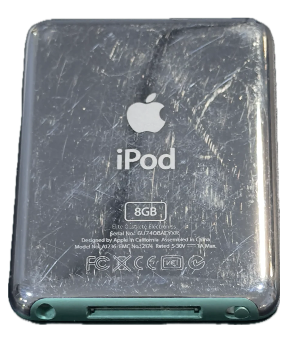 Apple iPod Nano 3rd Generation Seafoam Green 4GB 8GB A1236 MB253LL/A Used & Refurbished 520mah - Image 3