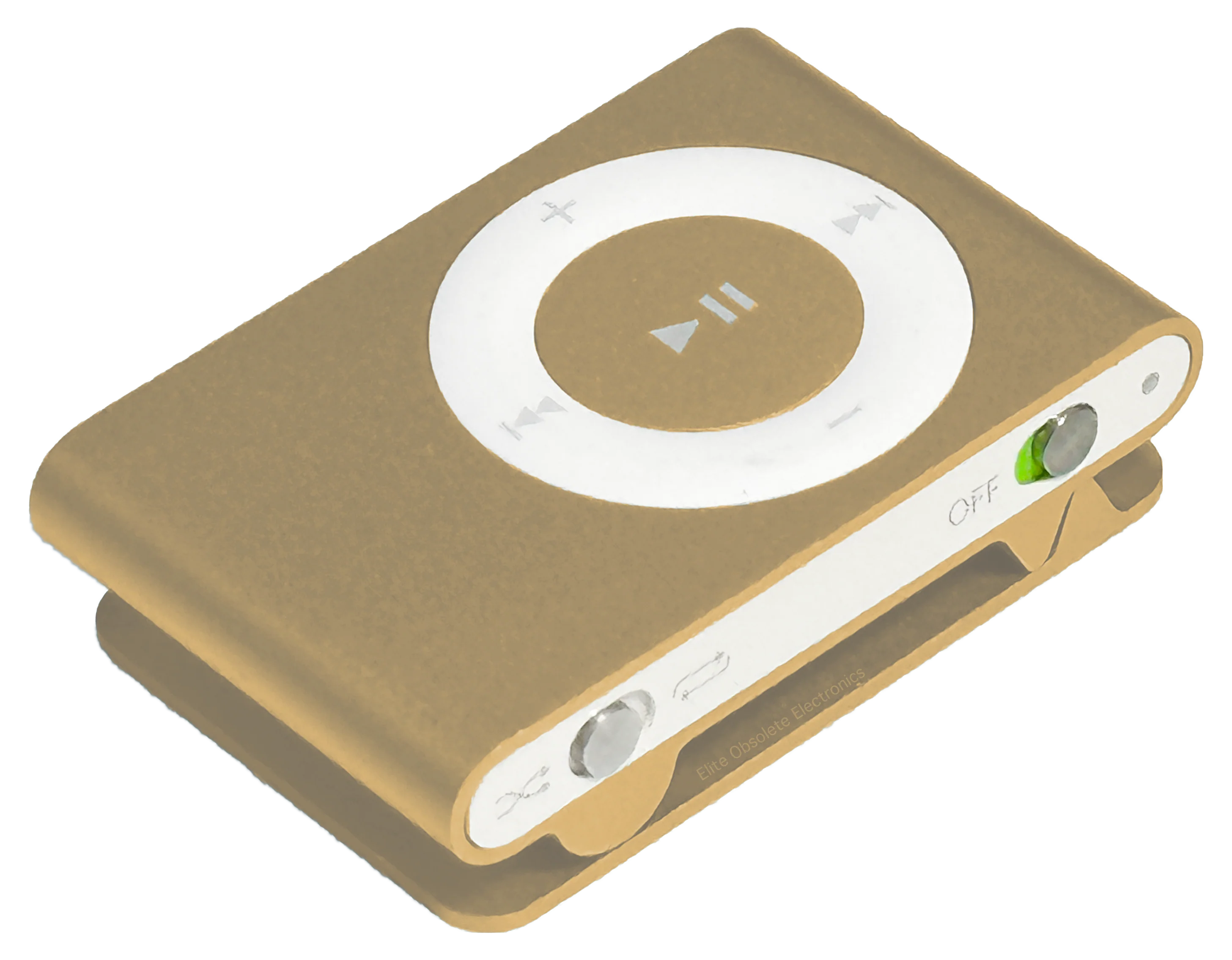 Used Apple iPod Shuffle 2nd Generation 1GB Gold A1204 MC167LL/A