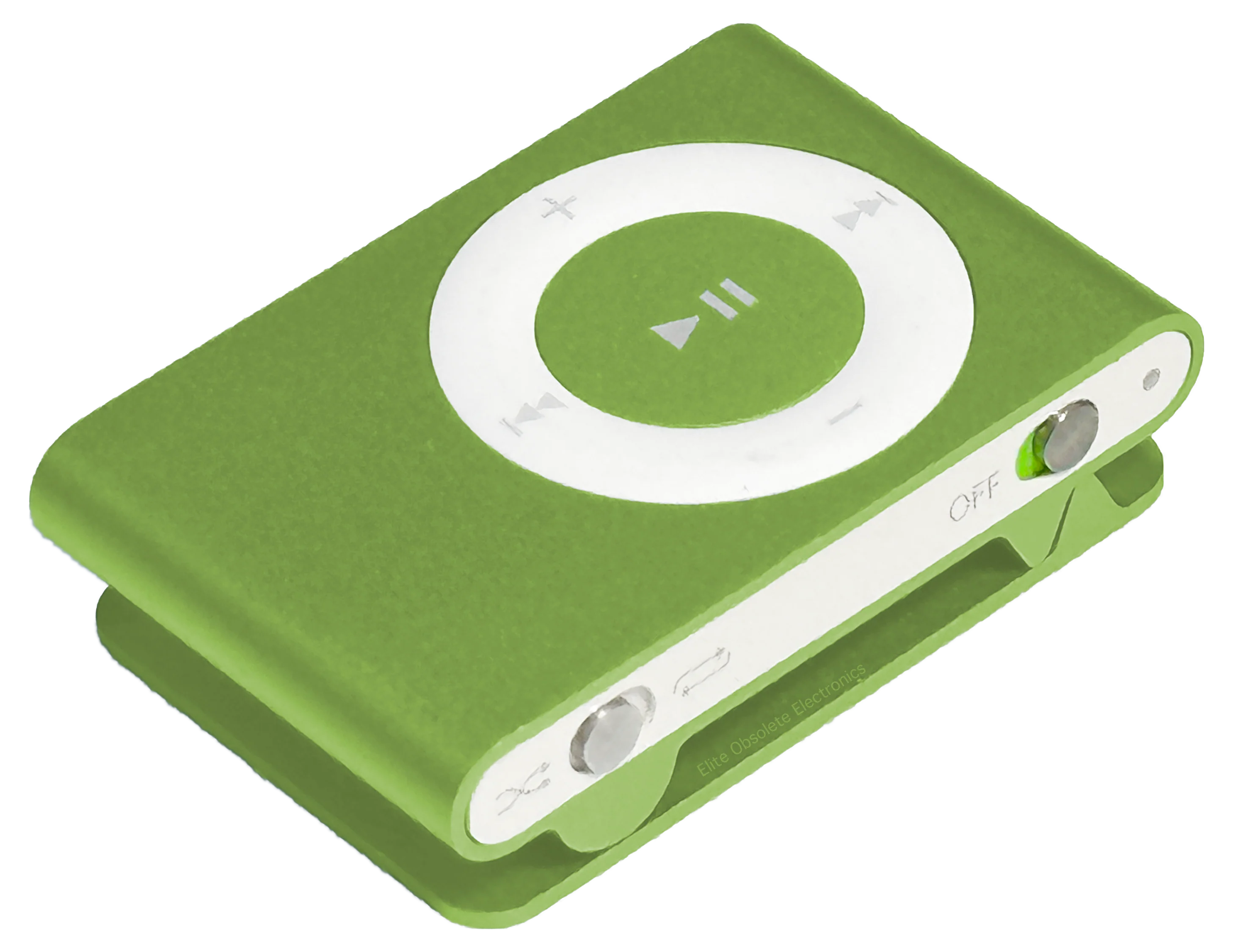 Used Apple iPod Shuffle 2nd Generation 1GB 2GB Green A1204 MB815LL/A MB685LL/A