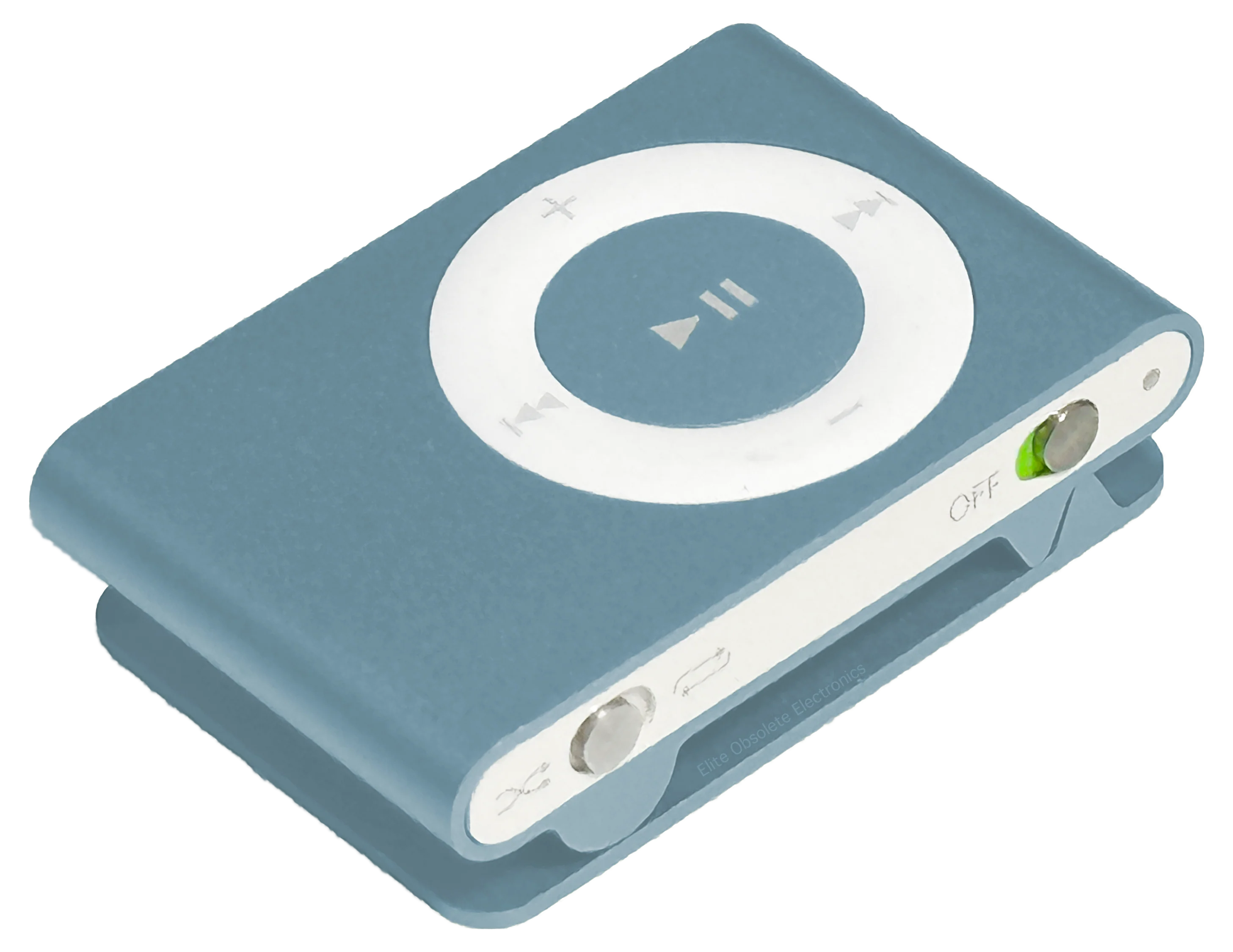 Used Apple iPod Shuffle 2nd Generation 1GB Light Blue A1204 MB227LL/A
