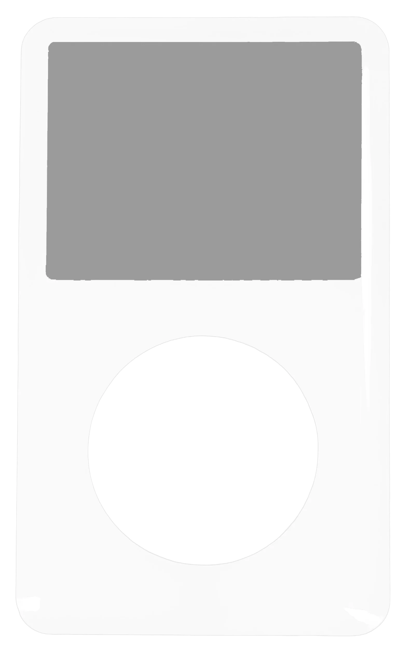 White Faceplate For Apple iPod Classic 6th 7th Generation Plastic A1238